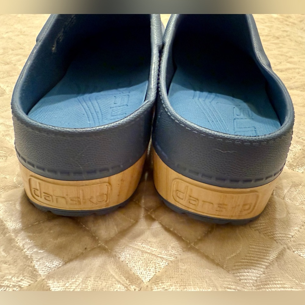 Dansko Blue Kane Eva Clogs with Natural Sole Size 42 - Picture 7 of 10